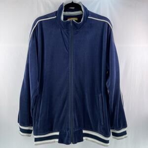 Vintage Sweatsedo Velour Track Jacket Size L